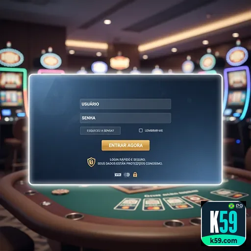 Login móvel seguro no link oficial k59.com